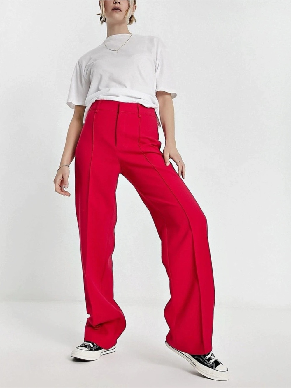 Mango Wide Leg Trousers